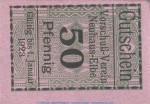 Notgeld Vorschussverein Neuhaus , 50 Pfennig Schein in kfr. Tieste 4860.05.02 o.D. Niedersachsen Verkehrsausgabe