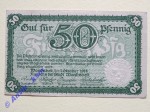 Notgeld Wandsbeck , Schleswig Holstein , Einzelschein über 50 Pfennig , Tieste 7695.05 , von 1918 , Verkehrsausgabe