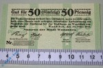 Notgeld Wandsbek , 50 Pfennig Schein ohne Kennummer , Tieste 7695.10.01.M , von 1917 , Hamburg Verkehrsausgabe