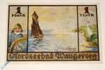 Notgeld Wangeroog , 1 Mark Schein , Mehl Grabowski 1375.1 , von 1922 , Niedersachsen Seriennotgeld