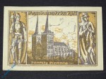 Notgeld Dombaustein Xanten 1463.1 , 50 Pfennig Schein in kfr. von 1921 , Westfalen Seriennotgeld