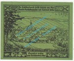 Oberheldrungen , Notgeld 50 Pfennig Nr.2 -grün- in kfr. M-G 995.1 , Thüringen 1921 Seriennotgeld