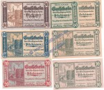 Pöchlarn , Notgeld Set mit 7 Scheinen in kfr. K-K 755.III , Niederösterreich o.D.