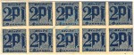 Passau , Notgeld 10 x 2 Pfennig unc-kfr. Ti.5515.05.70 , Sachsen o.D. Verkehrsausgabe