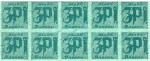 Passau , Notgeld 10 x 3 Pfennig unc-kfr. Ti.5515.05.93 , Sachsen o.D. Verkehrsausgabe