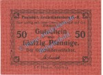Paulsdorf , Notgeld 50 Pfennig Schein in kfr. Tieste 5525.05.10 , Oberschlesien o.D. Verkehrsausgabe