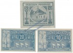 Pernau , Notgeld Set mit 3 Scheinen in kfr. K-K 734.II.a , Oberösterreich o.D.