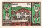 Philippsthal , Notgeld 1 Mark Schein Nr.4 unc-kfr. M-G 1058.1 , Hessen 1921 Seriennotgeld