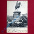 Postkarte Ansichtskarte Darmstadt , Motiv Denkmal Ludwig IV , gelaufen 1900 , Hessen
