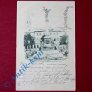 Postkarte Ansichtskarte Frankenthal , Kriegerdenkmal , gel. 1898 , Rheinland Pfalz