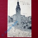 Postkarte Ansichtskarte Halle a. S. , Leipziger Turm , gel. 1901 , Sachsen Anhalt