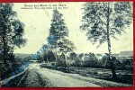 Postkarte Ansichtskarte Menz i. d. Mark , Globsower Weg, Blick aufs Dorf , gel. 1916 , Brandenburg