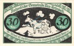 Raa-Besenbeck , Notgeld 30 Pfennig Schein unc-kfr. M-G 1092.1.a , Schleswig 1921 Seriennotgeld