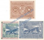 Rauenstein , Notgeld Set mit 3 Scheinen in kfr. Tieste 5930.05.01-03 , Sachsen 1920 Verkehrsausgabe