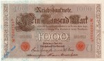 Reichsbanknote , 1.000 Mark Schein , Inflationsausgabe , DEU-40 c , Rosenberg 45 , P 44 , 21.04.1910 , Kaiserreich