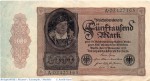 Reichsbanknote , 5.000 Mark Schein in gbr. DEU-88 , Rosenberg 77 , P 78 , vom 19.11.1922 , Nachkriegszeit und Inflation