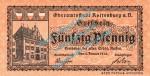 Rottenburg , Notgeld 50 Pfennig Schein in kfr. Tieste 6255.05.10 , Württemberg 1918 Verkehrsausgabe