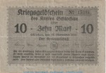 Schlochau , 10 Mark Notgeld Schein in gbr. Geiger 475.02.c von 1918 , Westpreussen Grossnotgeld