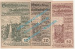 Seitenstetten , Notgeld Set mit 3 Scheinen in kfr. K-K 989... Niederösterreich 1920