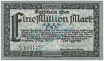 Siegburg , Notgeld 1 Million Mark Schein in kfr. Keller 4777.b , Rheinland 1923 Grossnotgeld Inflation
