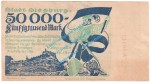 Siegburg , Notgeld 50.000 Mark Schein in gbr. Keller 4775.c , Rheinland 1923 Grossnotgeld Inflation