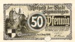 Sigmaringen , 50 Pfennig Schein in kfr-unc 6905.05.10 , Hohenzollern 1920 Verkehrsausgabe