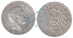 Silbermünze deutsches Reich , 5 Mark Stück von 1899 A -Wilhelm II- , J.104 , Preussen