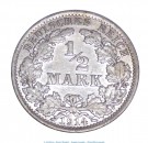 Silbermünze , Eine Halbe Mark von 1914 -A-, vz , Jäger 16 , Deutsches Kaiserreich