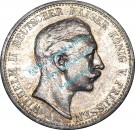 Silbersmünze Preussen , 2 Mark Stück -Wilhelm II- von 1907 A , J.102 -0586-