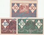 Sonnberg , Notgeld Set mit 3 Scheinen in kfr. K-K 1003.a , Oberösterreich o.D.