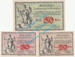 St. Florian a.I. Notgeld Set mit 3 Scheinen in kfr. K-K 881... Oberösterreich 1920