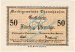 Thannhausen , Notgeld 50 Pfennig Schein in kfr. Tieste 7335.05.17 , Bayern o.D. Verkehrsausgabe