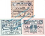 Traiskirchen , Notgeld Set mit 3 Scheinen in kfr. K-K 1077.I... Oberösterreich 1920