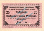 Ueckermünde , Notgeld 25 Pfennig Schein in kfr. Tieste 7500.05.25 , Pommern o.D. Verkehrsausgabe