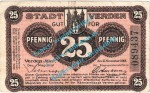 Verden , Notgeld 25 Pfennig Schein in gbr. Tieste 7590.05.05 , Niedersachsen 1918 Verkehrsausgabe