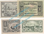 Viechtwang , Notgeld Set mit 4 Scheinen in kfr. K-K 1109... Niederösterreich 1920