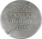 Waldeck , 2 Mariengroschen 1825 --Georg Heinrich 1813-1845-- s -0613-