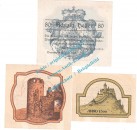 Waxenberg , Notgeld Set mit 3 Scheinen in kfr. K-K 1144.I... , Oberösterreich 1920