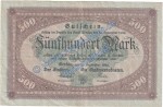 Werdau , Banknote 500 Mark Schein in gbr.E , Müller 4980.1 Grossnotgeld 1922 Sachsen